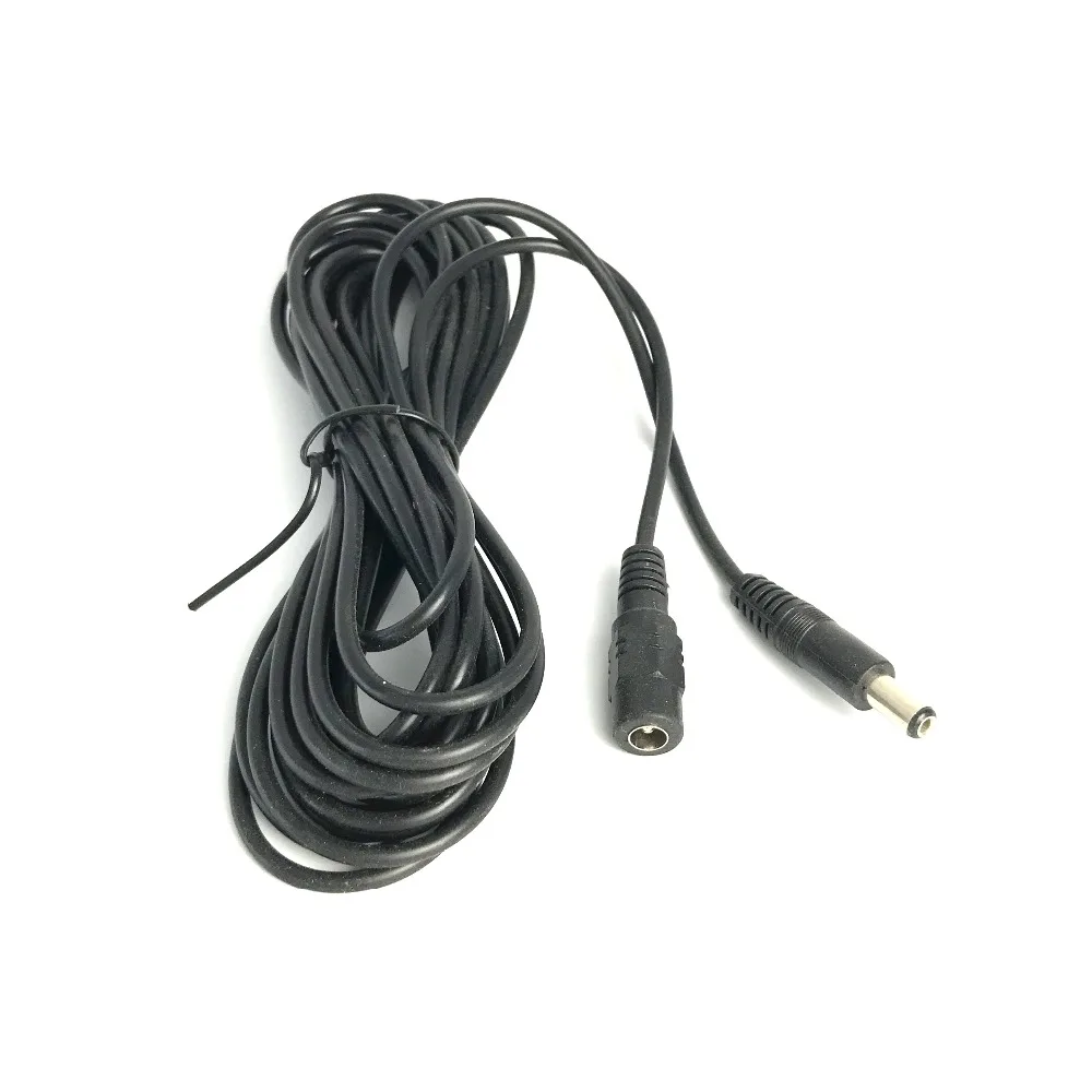 SZKAM 12V DC Extension Cable 5.5*2.1mm Male Female Power Cord Wire 1m 5M 10M 30M DC connector For LED Power Adapter CCTV Camera