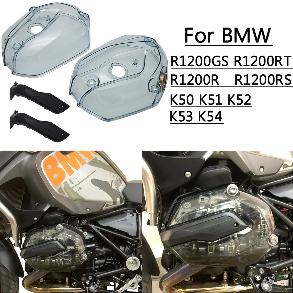 Cylinder Head Valve Ignition Coil Cover For BMW R1200GS K50 51 52 53 54 R1200RT Motorcycle Engine Guard Covers transparent lid