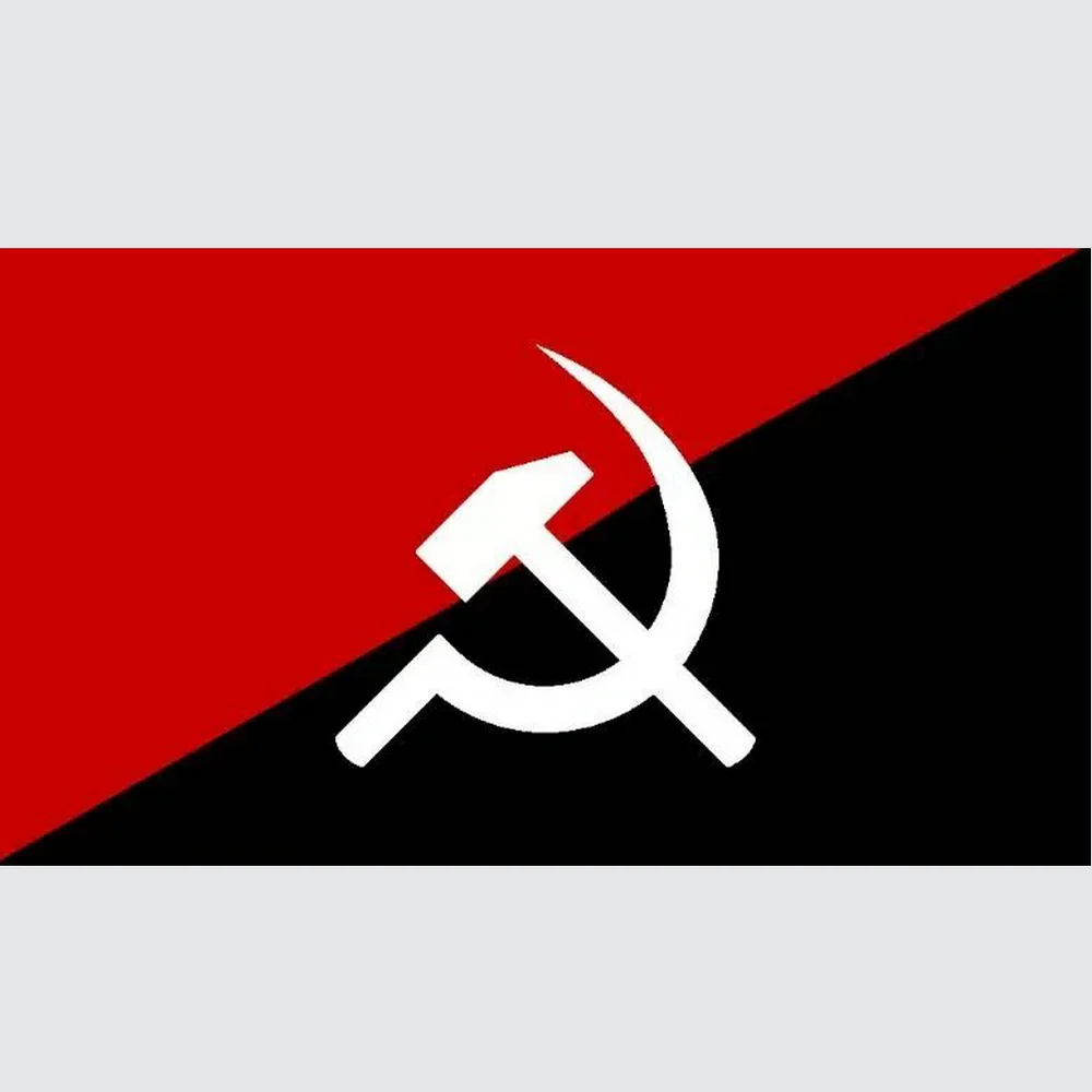 

zwjflagshow 90x150cm communist flag with Anarchy Anarcho flag 3x5ft polyester fabrics hanging flag banners for decoration