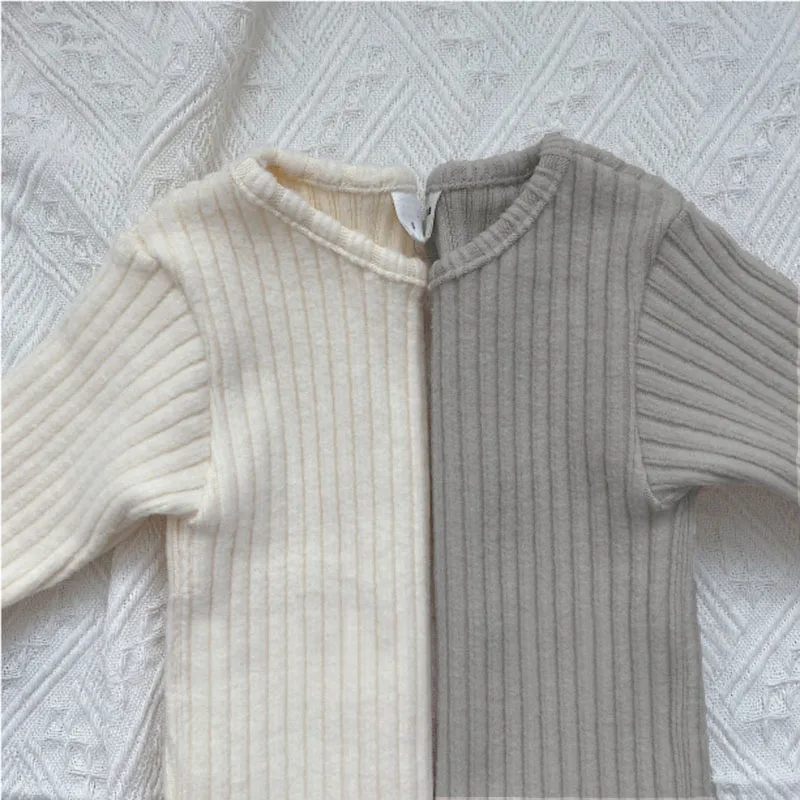 2Pcs Autumn Winter Baby Suits Toddler Boys Girls Knit Sweater Tops+ Leggings Children Kids Thermal Underwear