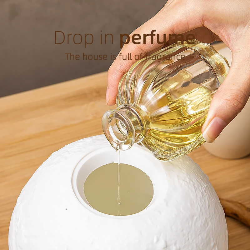 جهاز تنقية الهواء بالموجات فوق الصوتية 880 مللي القمر الكهربائية رائحة الناشر LED ليلة مصباح البخاخة الضروري النفط USB جهاز تنقية الهواء الصغيرة للمنزل