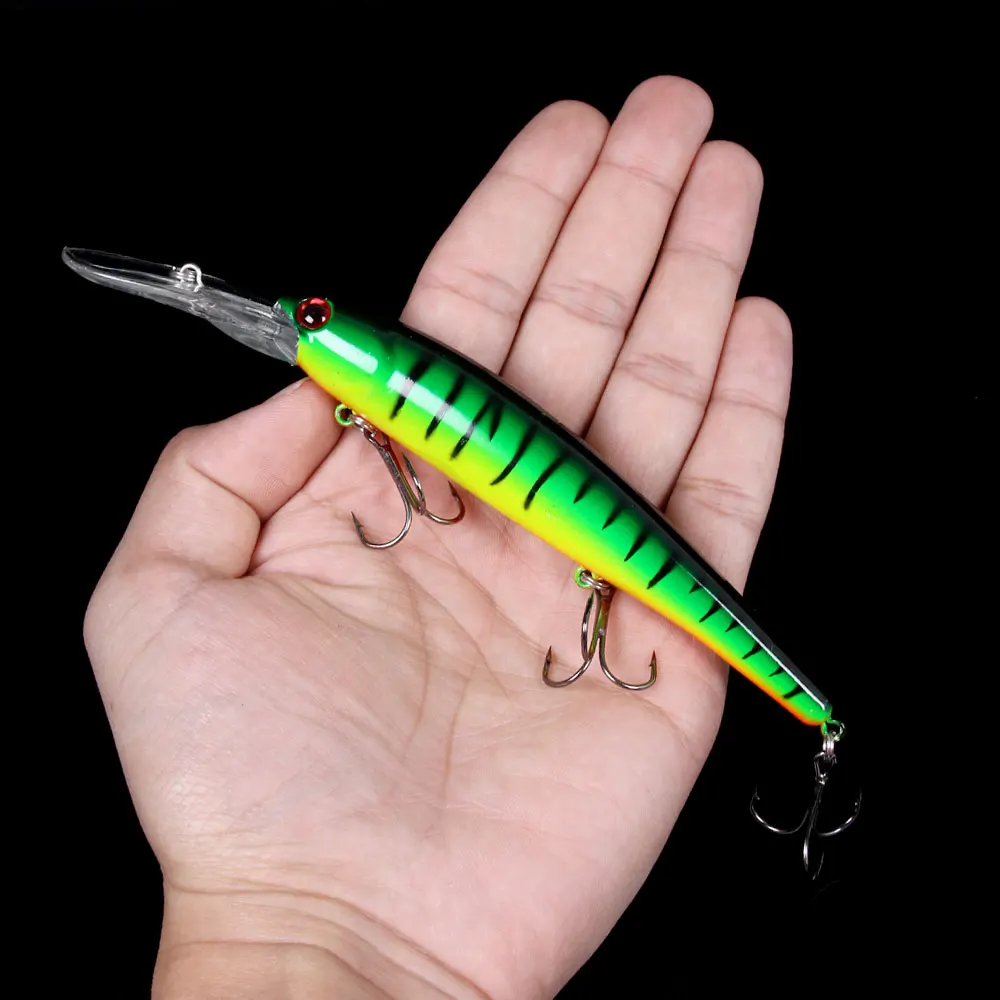 1 Stück 16,5 cm 21 g 6 # Haken Deep Diving Großer Minnow-Wobbler, künstlicher harter Köder, Kurbelköder, Barsch, Hecht, Zander, Barsch, Angelausrüstung – Detail 2
