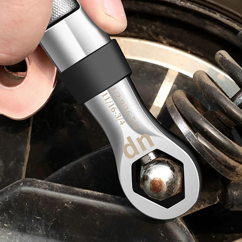 Juego de llaves universales 23 en 1, llave de trinquete ajustable de 7-19mm, llave de CR-V, multiherramientas flexibles, herramienta de mano para