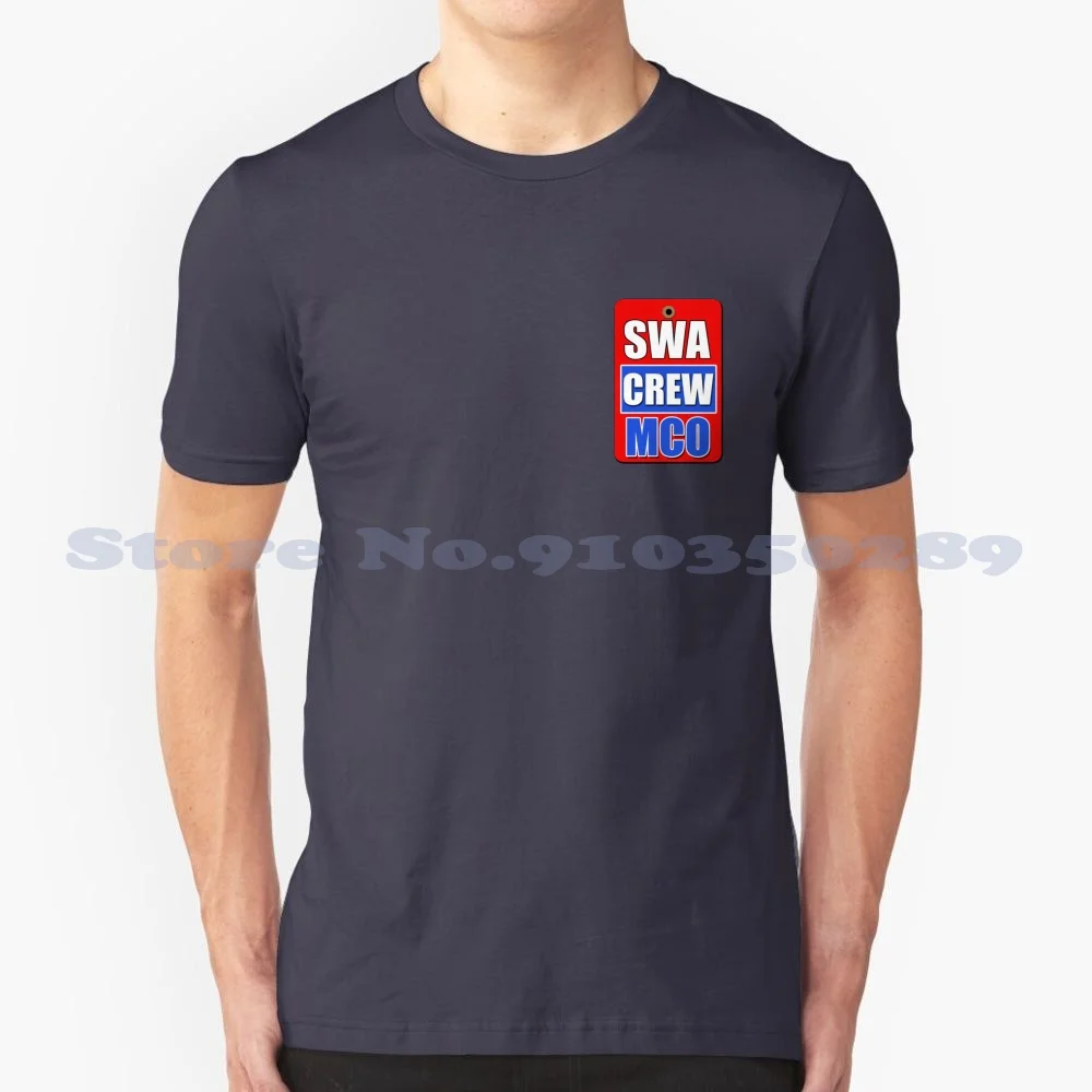 100% Cotton T-Shirt Southwest Airlines Swa Plane Aircraft Luv Jet Orlando