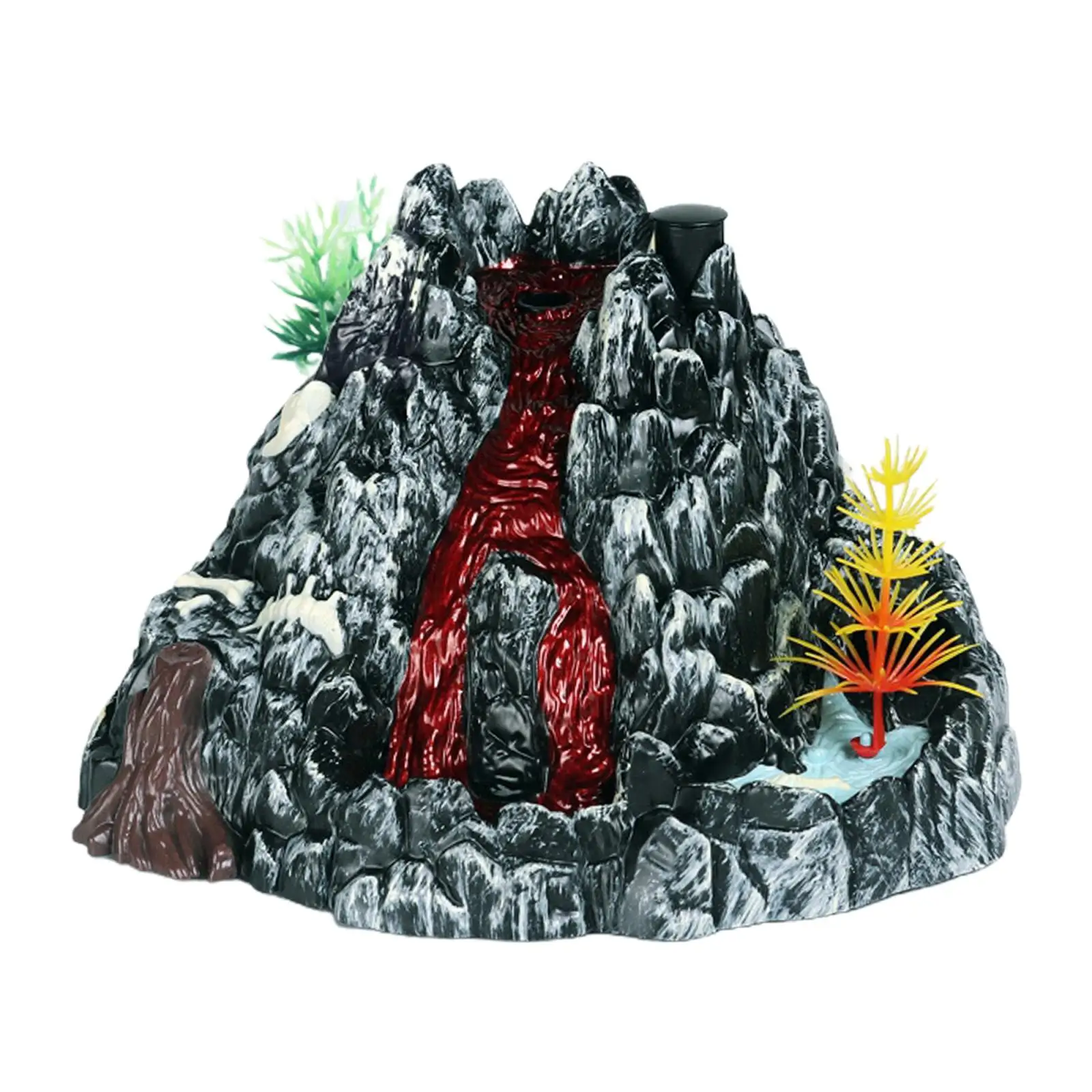 Spray Volcano Model with Light and Dinosaur Sound Simulation Scene Toy Figure Kids Toys for Boys Educational Children