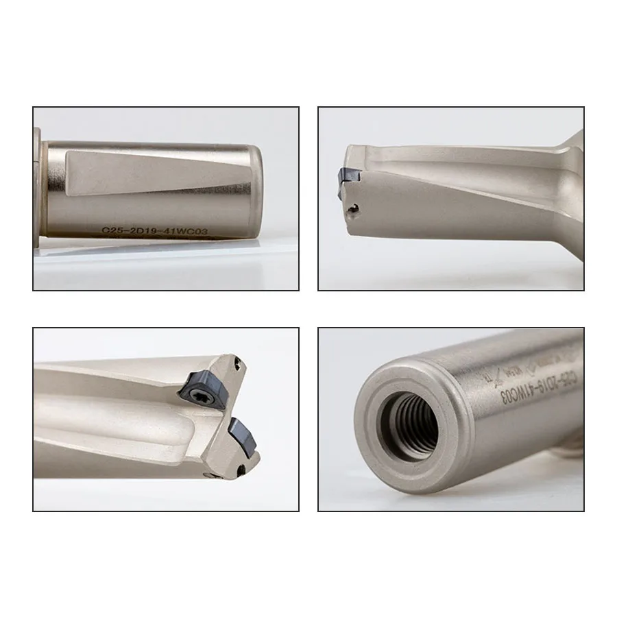 U Drill Bar CNC Lathe Tool Violent Quick Drill Bit WC Series Deep Hole Drill Flat Bottom U Drill Bit Quick Drill 2D 3D 4D Insert