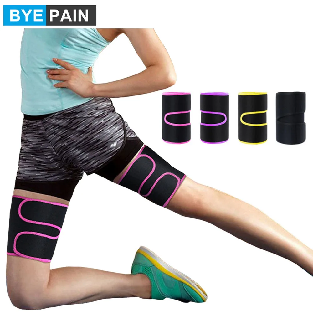 1Pcs BYEPAIN Leg Shaper Sauna Sweat Thigh Trimmers Warmer Slender Slimming Wraps Legs Thermo Compress Belt