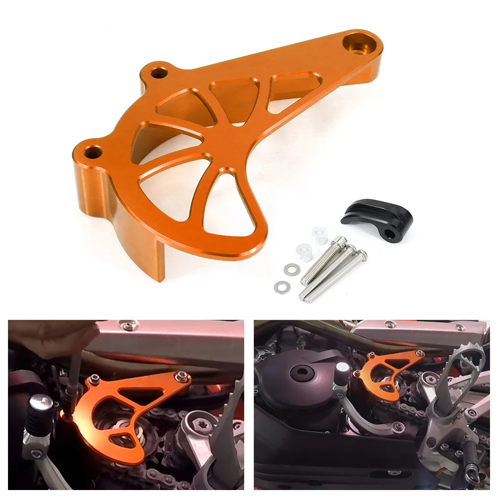 

Fit For KTM 690 Enduro R & SMC R 690 SMC R Husqvarna 701 Enduro & SM Front Sprocket Cover Case Saver Protector Chain Guard