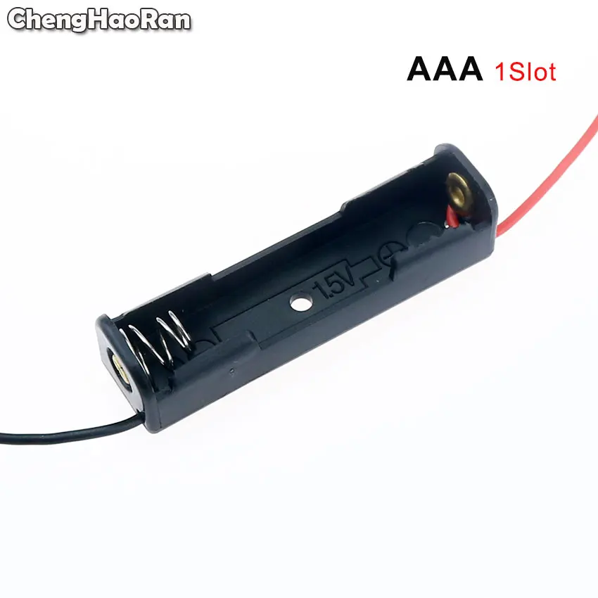 Chengaoran – boîte de rangement pour piles AAA, 1x2x3x4x6x8x, câble en plastique ABS, noir, LR3 HR3