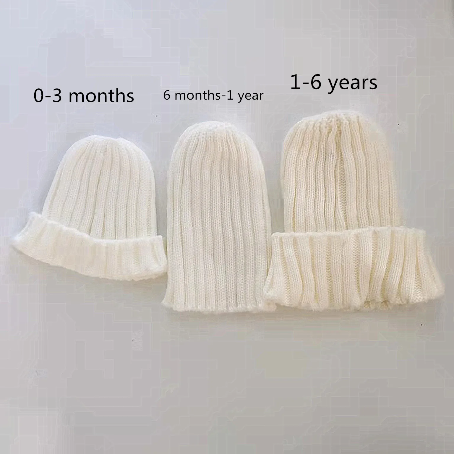 newborn baby hat scarf photography props outfits Acrylic beanie real natural fur pompom winter cap accessories for girls boys