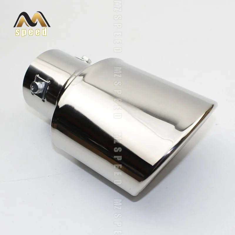 

Universal Car Rear Round Exhaust Pipe Tail Muffler Tip Chrome Stainless Steel Automobile Muffler Tip Replacement For Auto Acce