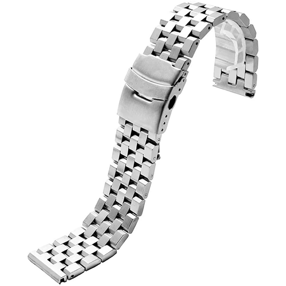 Zhangeer Premium Vollmassiv Edelstahl Uhrenarmband Herren Uhrenarmbänder Armband Armband 18mm 20mm 22mm 24mm 26mm mit Werkzeug – Detail 9