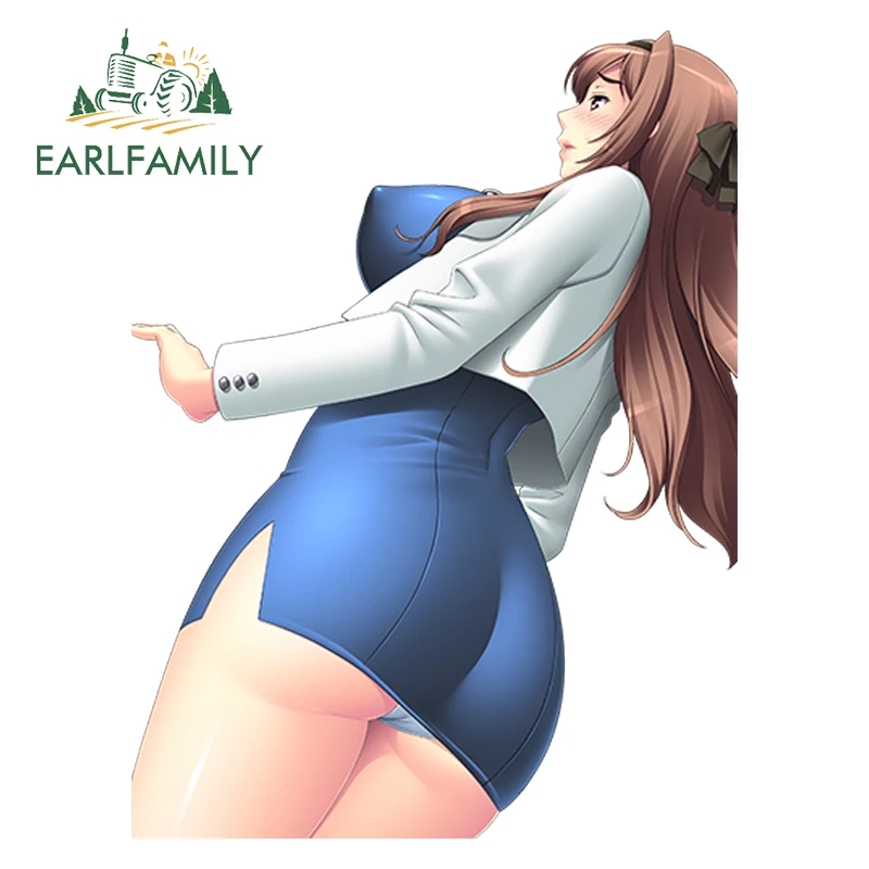 EARLFAMILY 13 سنتيمتر تصفيف السيارة أنيمي ماتسوناغا كوو الأصلي شخصية تجعل مثير فتاة ملصق مائي JDM مقاوم للماء سيارة ملصق