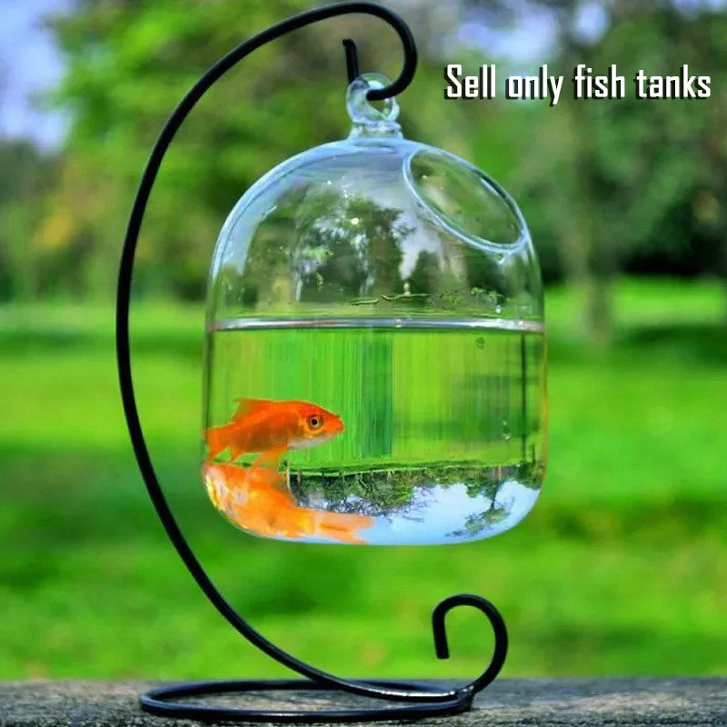 Hanging Transparent Glass Vases Fishbowl Fish Tanks Handmade Aquarium Decor