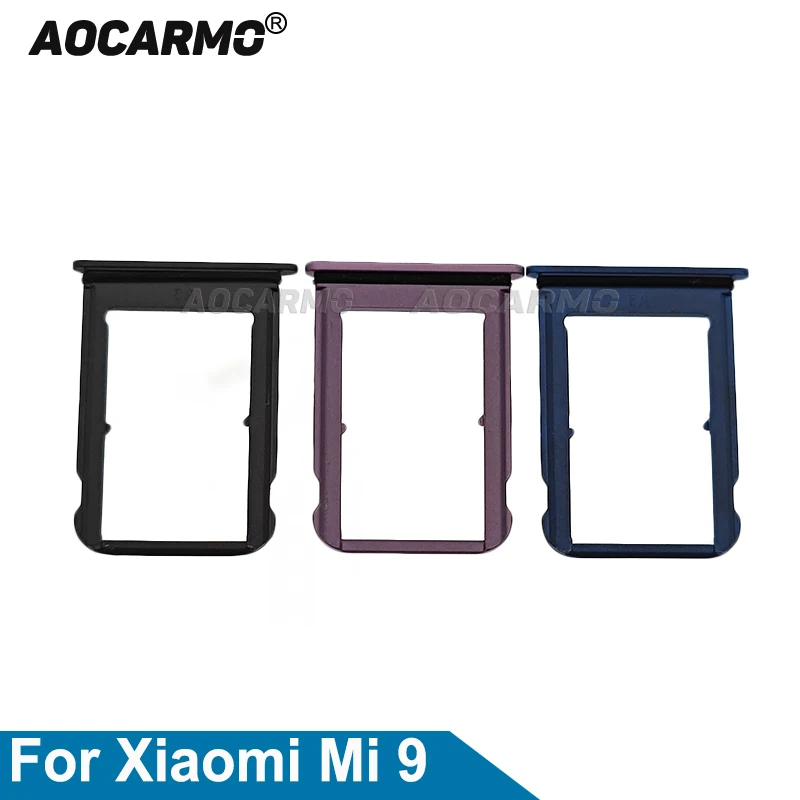 

Aocarmo For Xiaomi 9 Mi9 SIM Card Tray Holder Repair Replacement Parts