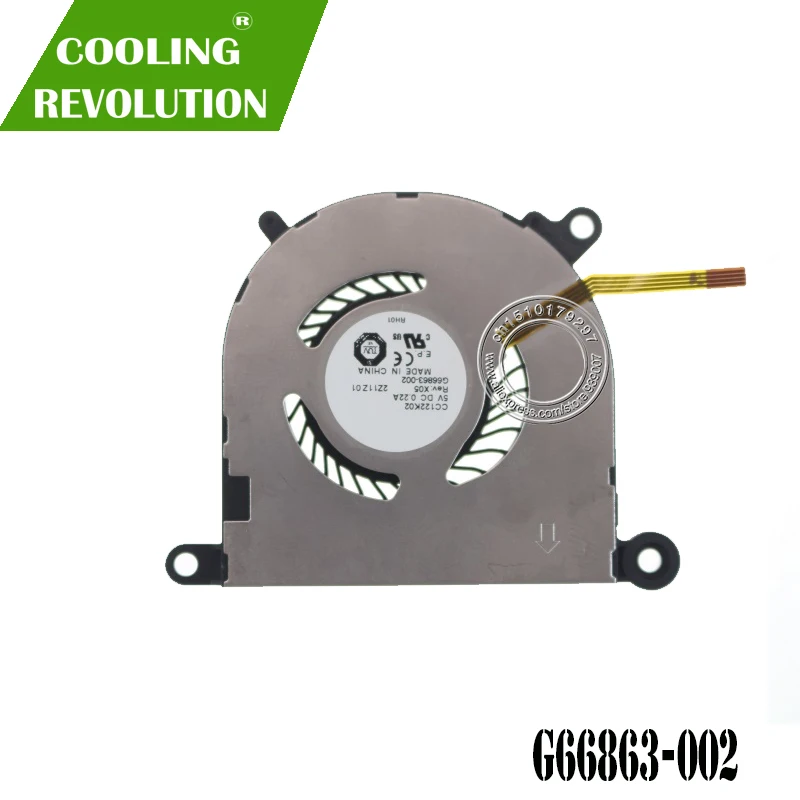 Laptop cooling fan for CC122K02 5V 0.22A G66863-002 2Z10Z01 for intel Ultrabook