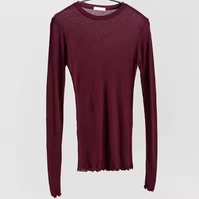 High Quality Plain T Shirt Women  Elastic Basic T-shirts Female Casual Tops Long Sleeve Sexy Thin T-shirt see through - Image 6