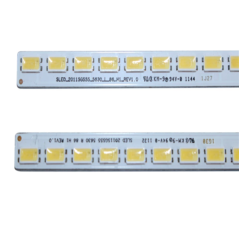 

Светодиодная лента LJ64-03353A 55 дюймов, Светодиодная лента S светодиодный 2011SGS55 5630 R L 86 H1 RVE1.0 для LTA55HQ16 86LED 603 мм 2 шт./лот