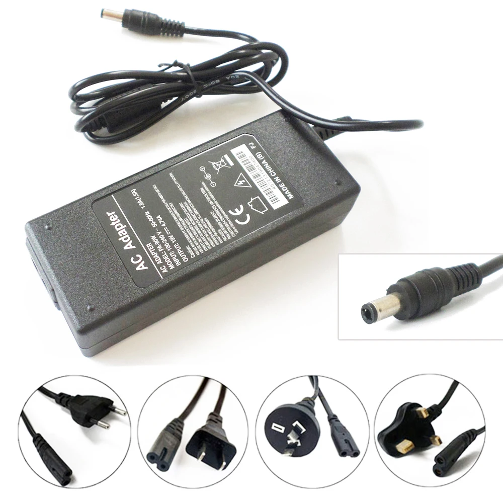 Adaptador de CA de 90W, cable de fuente de alimentación, cargador de batería para Toshiba Satellite A215-s7416, A600, A660, L840, L845, A305-s6837