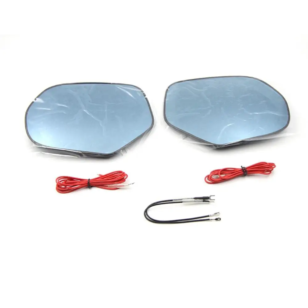 2pcs  Heated w/Turn Signal Anti-Dizziness Side View Mirror Blue Glasses For 2016-2021 Mitsubishi Pajero