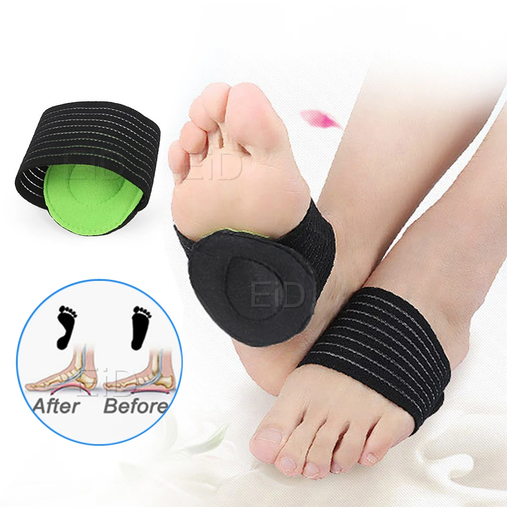 Orthotic Arch Support Bandage for Flatfoot Orthopedic Plantar Fasciitis Heel Pain Relief Cushion Pads Flat Foot Care Inserts Pad