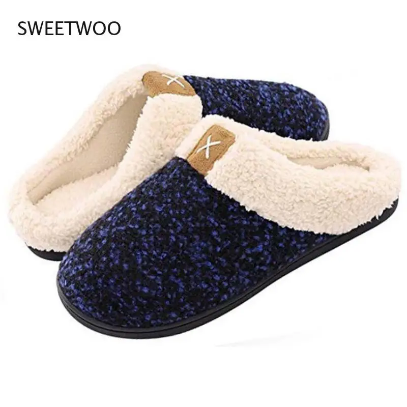 Spring and Autumn Men's and Women's Comfortable Memory Foam Slippers Arch Shoes Indoor Warm Home Shoes Casual Shoes