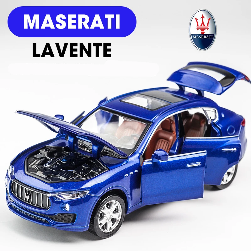 

1:32 Maserati Levante Alloy Car Model Diecast & Toy Vehicles Metal Car Model Simulation Sound and Light Collection Kids Toy Gift