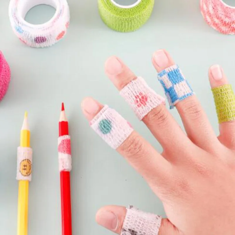 

Finger Bandage Student Cute Combination Writing Finger Anti-wear Hand Tape Cartoon Anti-wear Self-adhesive Finger Cots