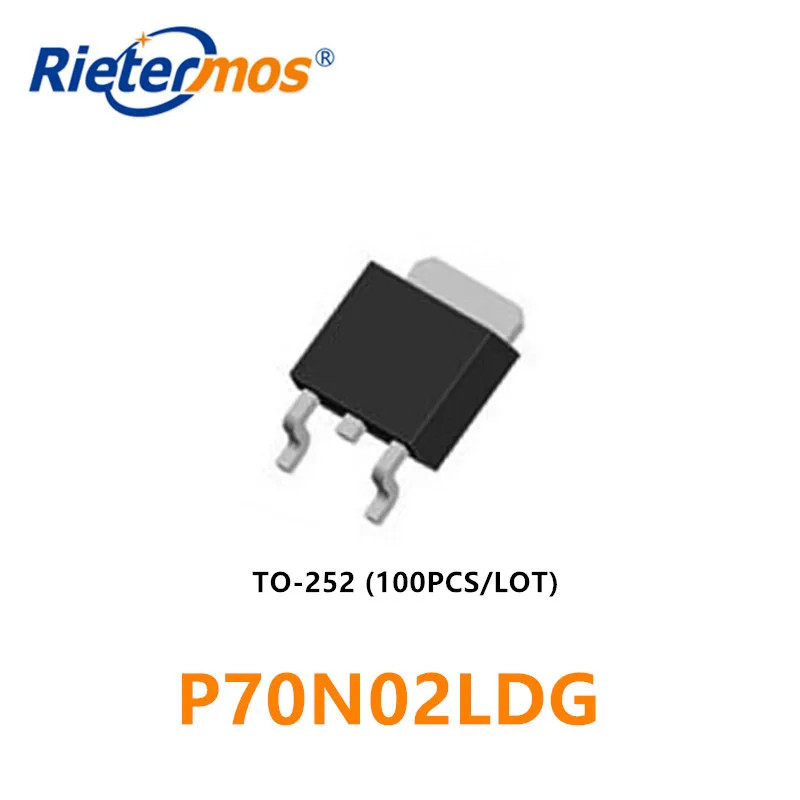 100 шт P70N02LDG P70N02L 70N02L P70N02 N-CHANNEL 25V TO252 Сделано в Китае