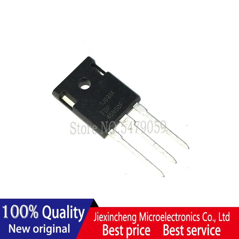10 Uds., FDH45N50F 45N50F 45N50 45A 500V TO247 MOSFET
