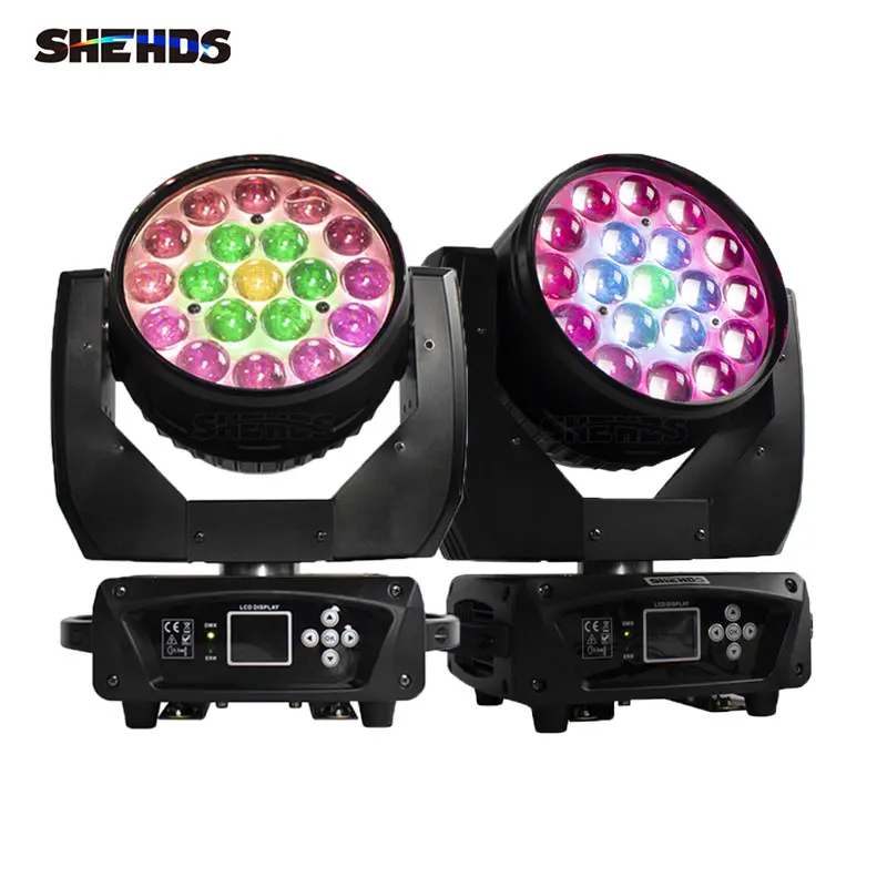 Imagem -02 - Shehds-feixe de Led com Canhão de Tempo Limitado Unidades 19x15w Rgbw Iluminação com Case de Voo para Festa Discoteca Ktv