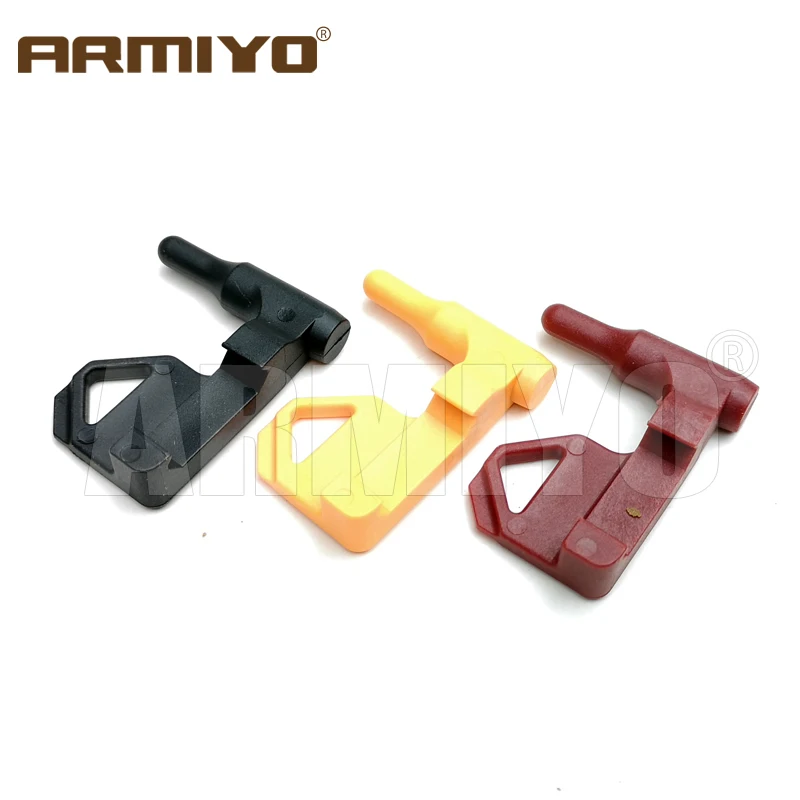 Armiyo 9mm 22lr .223 .308 Cal Chamber Safety Flag Includes Built-in Flat Tool Sliding Picatinny Rail Adapter Hunting Accessories