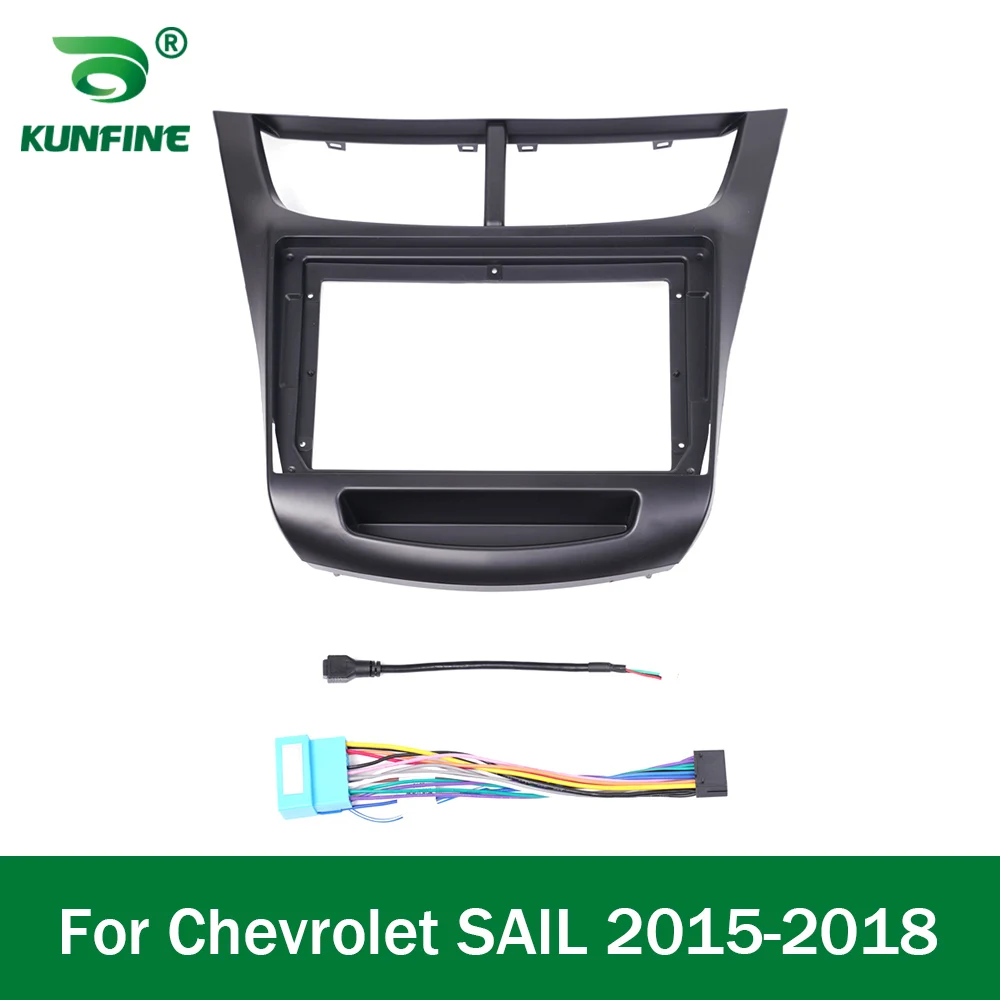 

2Din 9-дюймовый автомобильный радиоприемник Android, адаптер рамки для Chevrolet SAIL 2015 2016 2017 18, аудио стерео приборная панель, рамка Ki