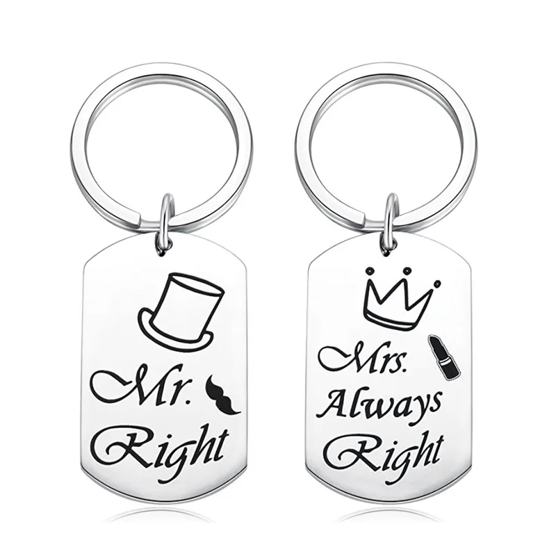 Husband and Wife Keychain Gift Girlfriend Boyfriend Couple Keychain Valentine's Day Gift Christmas Keychain