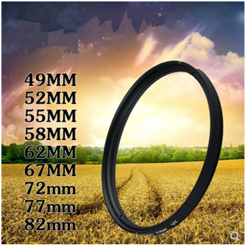 RISE (UK) Camera Filter 49mm/52mm/55mm/58mm/62mm/67mm/72mm/77mm/82mm UV Filter for Sony Nikon d5300 Canon  Camera