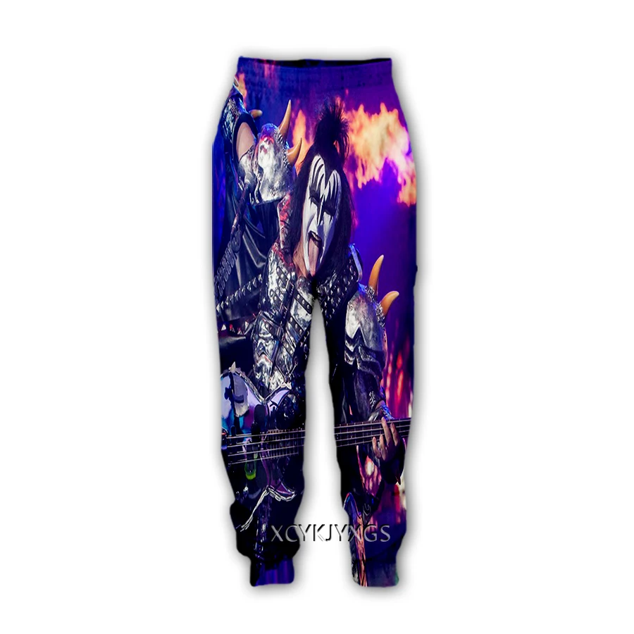 

phechion 3D New Men/Women Kiss Band Print-Casual Pants Sweatpants Straight Pants Sweatpants Jogging Trousers K135