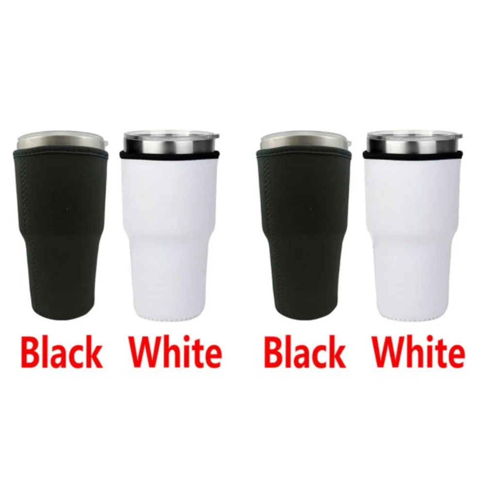 50pcs 30oz Iced Coffee Cup Sleeve Insulated Neoprene Sleeves Cover Bags Cup Holder 30oz Tumbler Water Bottle With Handles