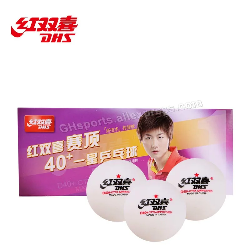 

100 Balls DHS Table Tennis Ball DHS D40+ 1-STAR Plastic ABS Original DHS Ping Pong Balls