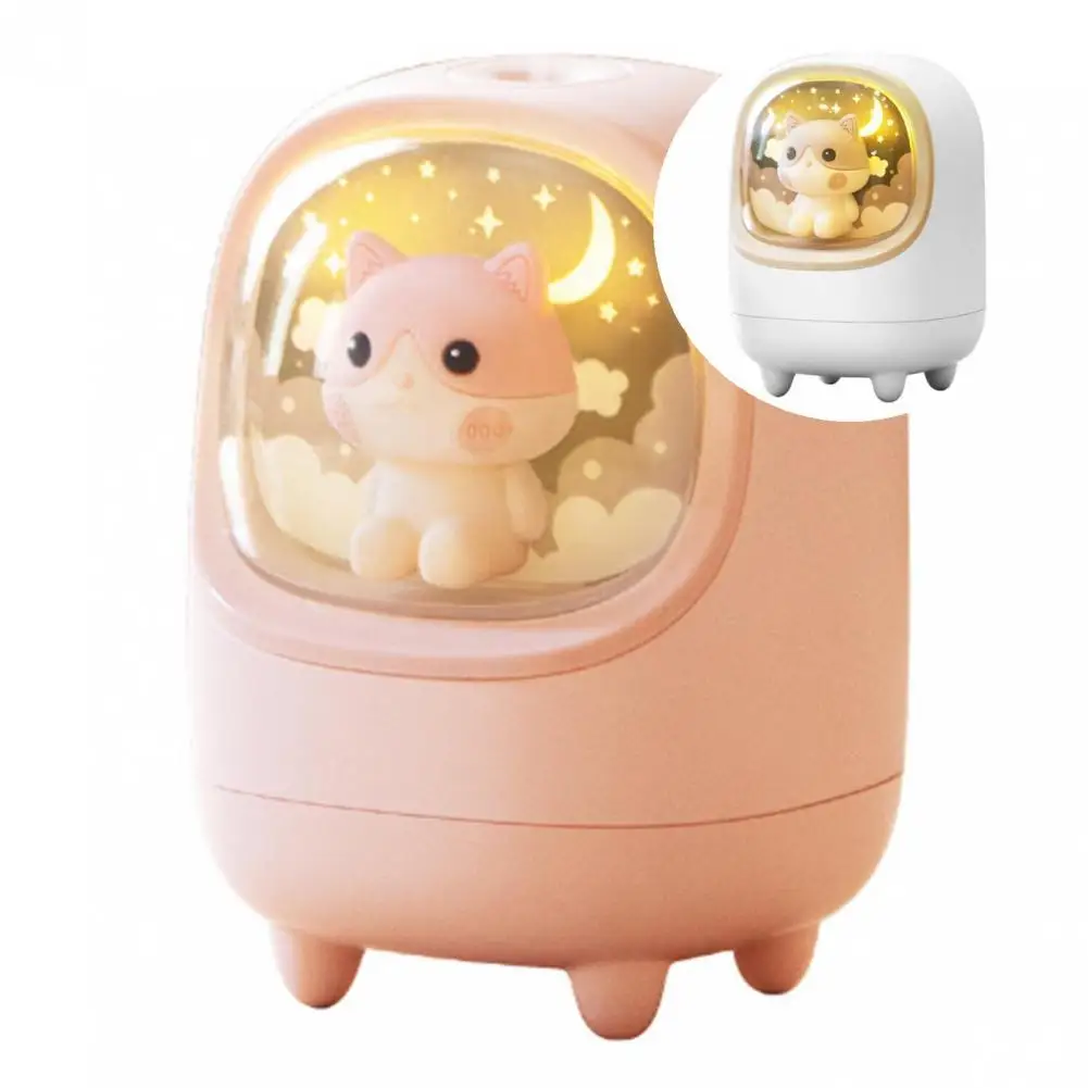 Air Humidifier   Cute Deer Space Capsule Shape Silent Mini Humidifier  Wireless Humidifier Adorable Humidifier