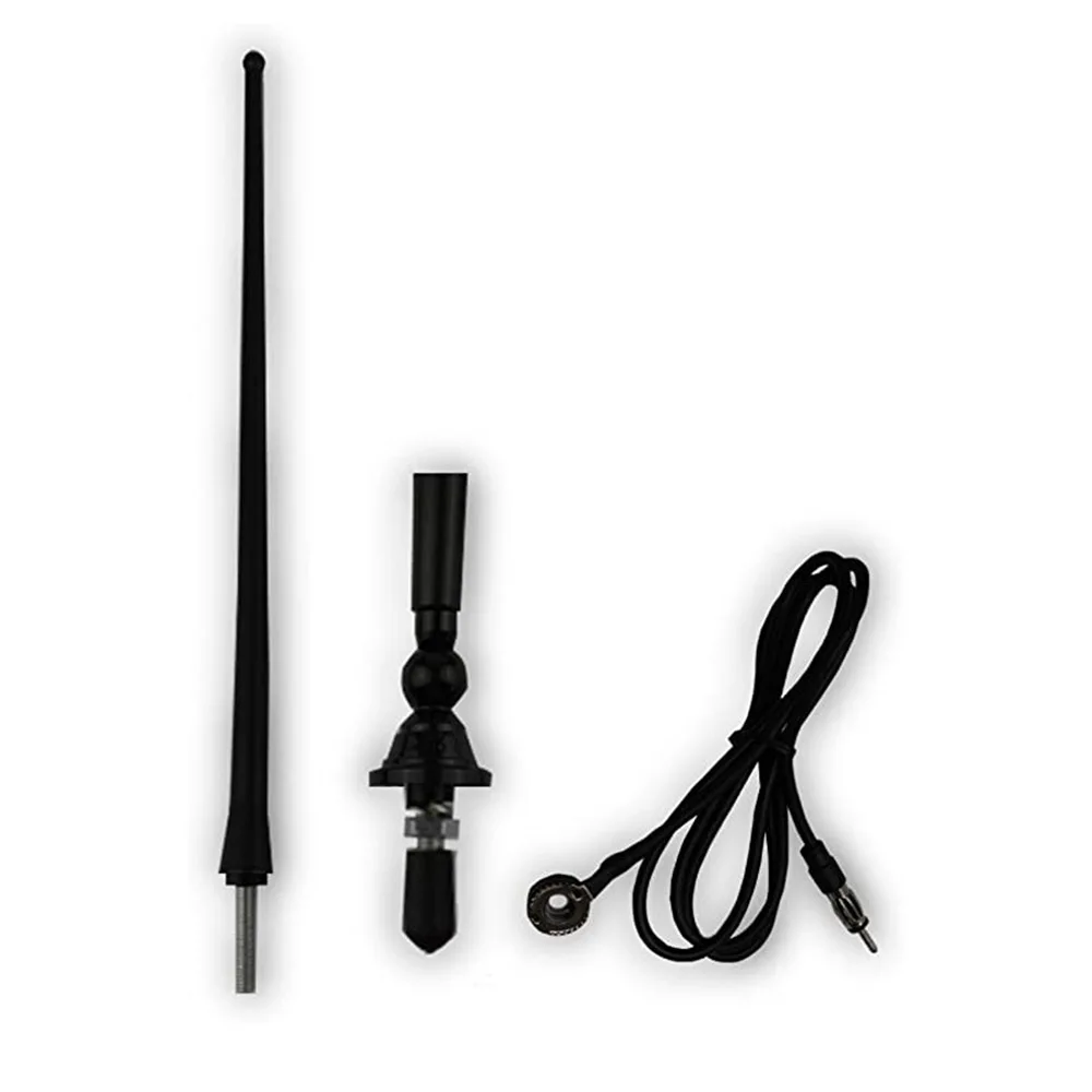 16 inches Car Marine Radio Antenna Mount Swivel Base Mast FM AM Antenna for Boat Car Trailers