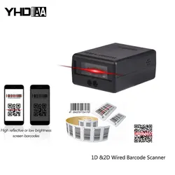 Scanner de codes-barres intégré filaire, moteur technique, 1D, OJ, QR, lecteur de codes-barres, tech pour kiosque, interface USB RS232, magasin d'entrepôt