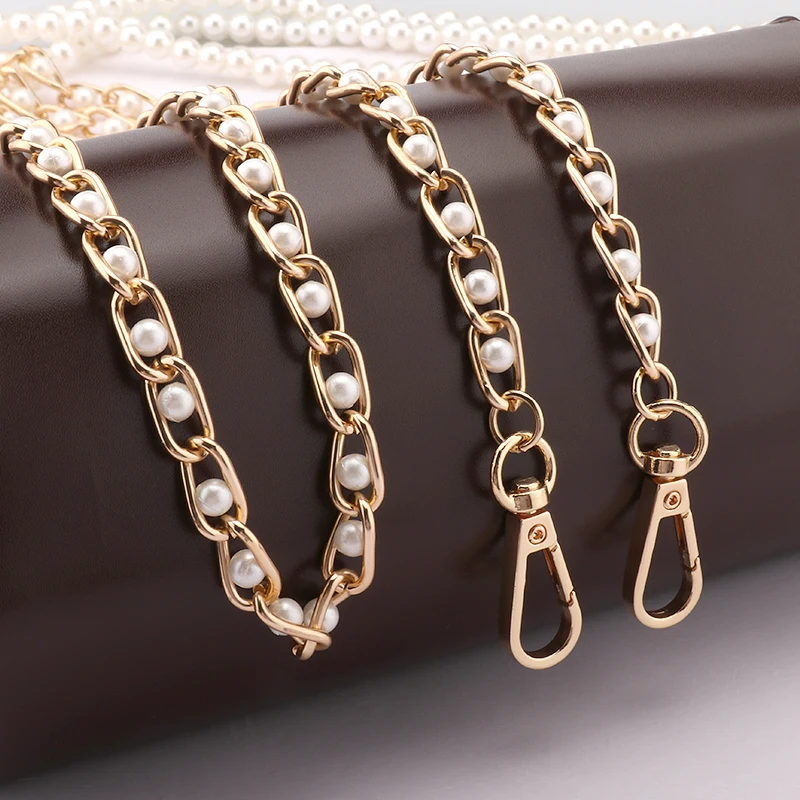 Fashion lady bag Handle accessories   luxury bead chain versatile and practical Pearl chain Shoulder strap bag Crossbody chain