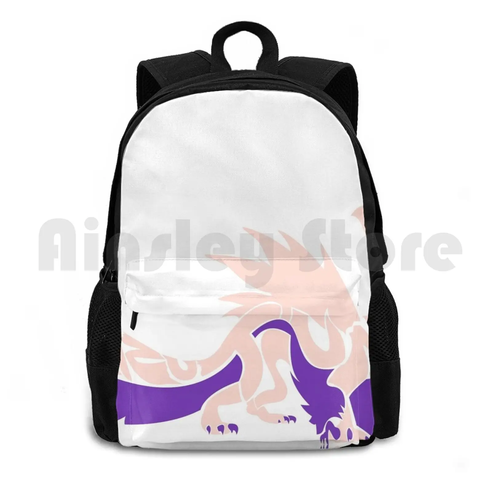 Mizutsune Two-Color Typography Outdoor Hiking Backpack Riding Climbing Sports Bag Monster Hunter Video Games Gaming