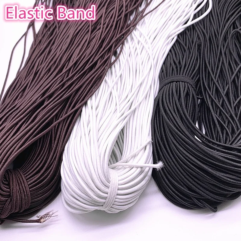 Banda elástica redonda de alta elasticidad, cordón elástico para fabricación de joyas, accesorios de bricolaje, 1,0-3,0mm, novedad