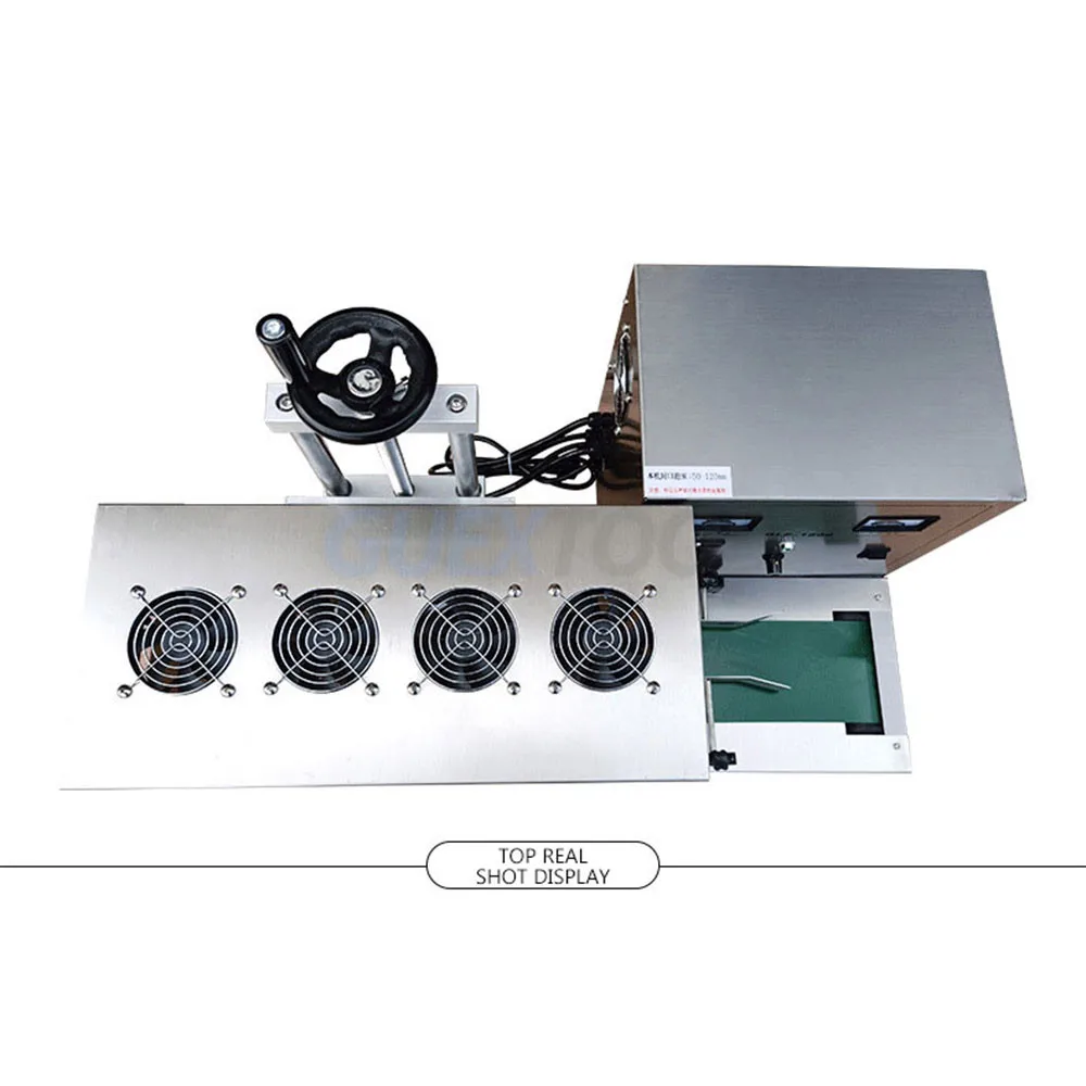 Máquina de sellado electromagnético continuo automático, máquina de embalaje de papel de aluminio de inducción, sellador de tapa de botella de vidrio de plástico