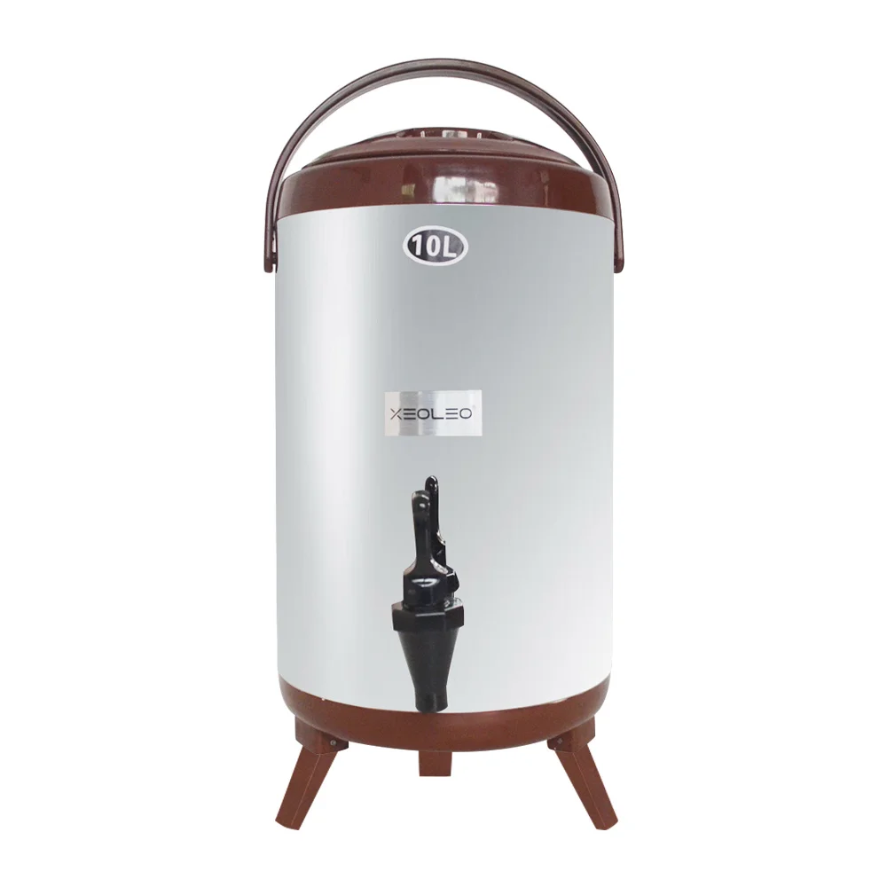 XEOLEO Bong Bóng Trà Cách Nhiệt Bảo Quản Nòng 10L Cách Nhiệt Xô Inox Cách Nhiệt Thùng Giữ Nhiệt Độ 4 Giờ