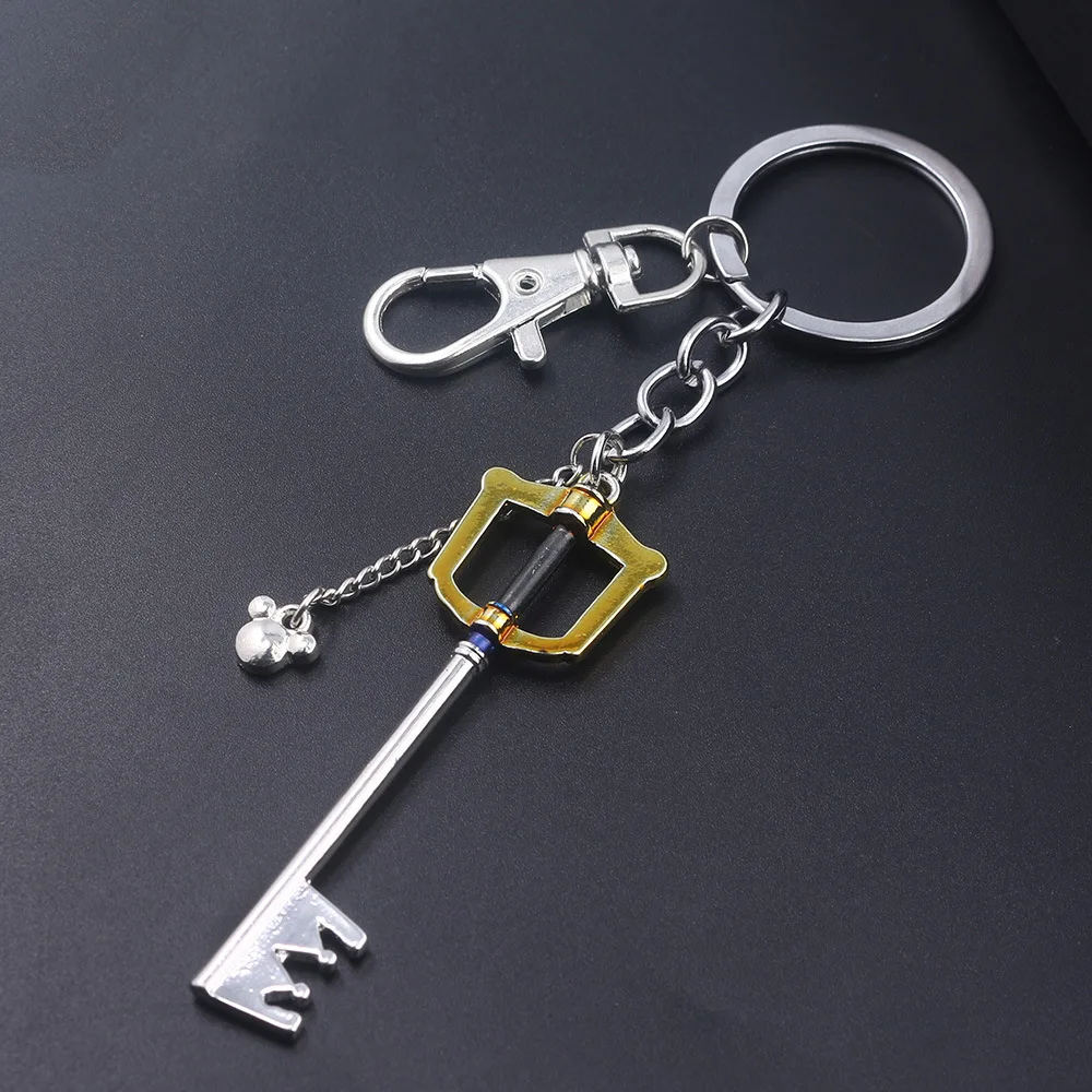 Game Anime Kingdom Hearts Sora Arms Key Cosplay Keychain Necklace Accessories Pendant Boy Girl Gift Gold Accessory