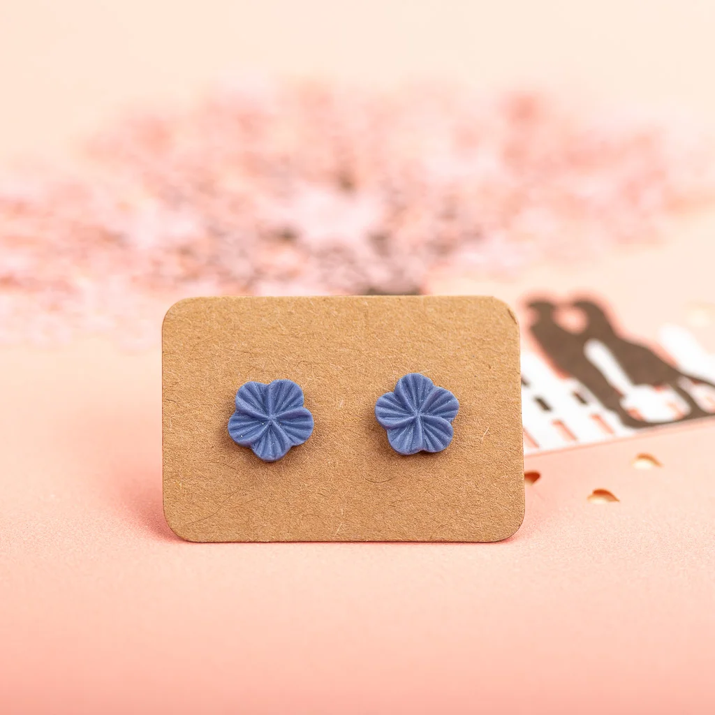 Plant Series Special Small Flower Multicolor Cute Ceramic Small Earrings Fashion Gift Ear Studs Jewelry Wholesale #LY129