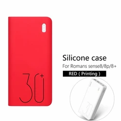 Silikon koruyucu kapak için 30000mah Romoss Sense 8/8f/8 + yumuşak darbeye dayanıklı silikon güç bankası kaymaz cilt güç bankası