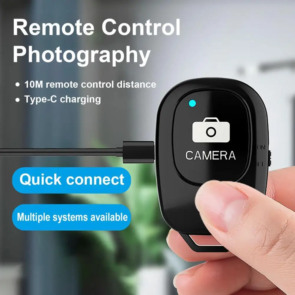 Mini Wireless Phone Remote Controller Bluetooth-compatible 5.0 Non-delayed Driver-free Remote Shutter for Taking Photos